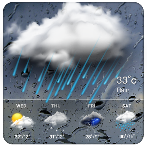 Real-time weather forecasts icon